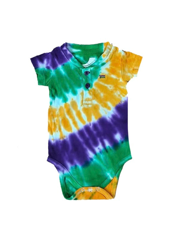 TIE DYE WAVE INFANT ONESIE SHORT SLEEVE