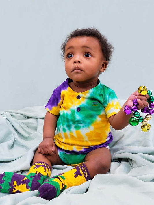 TIE DYE WAVE INFANT ONESIE SHORT SLEEVE