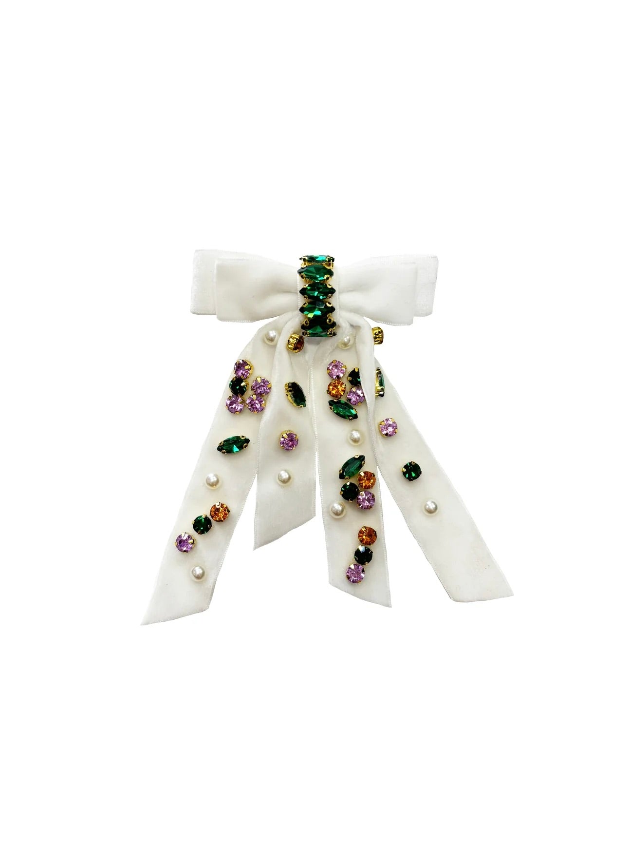 BEJEWELED RIBBON BOW