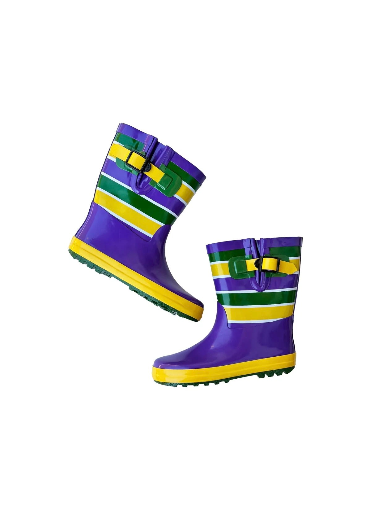 Unisex Striped Rain Boots - Toddler UNISEX STRIPED RAIN BOOTS - TODDLER