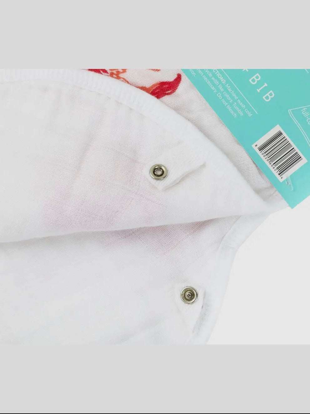 Baby Burp Cloth & Bib Combo: Pink Crab