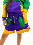Load image into Gallery viewer, YOUTH UNISEX COLOR BLOCK RUGBY SHORTS

