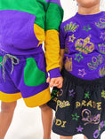 Load image into Gallery viewer, YOUTH UNISEX COLOR BLOCK RUGBY SHORTS
