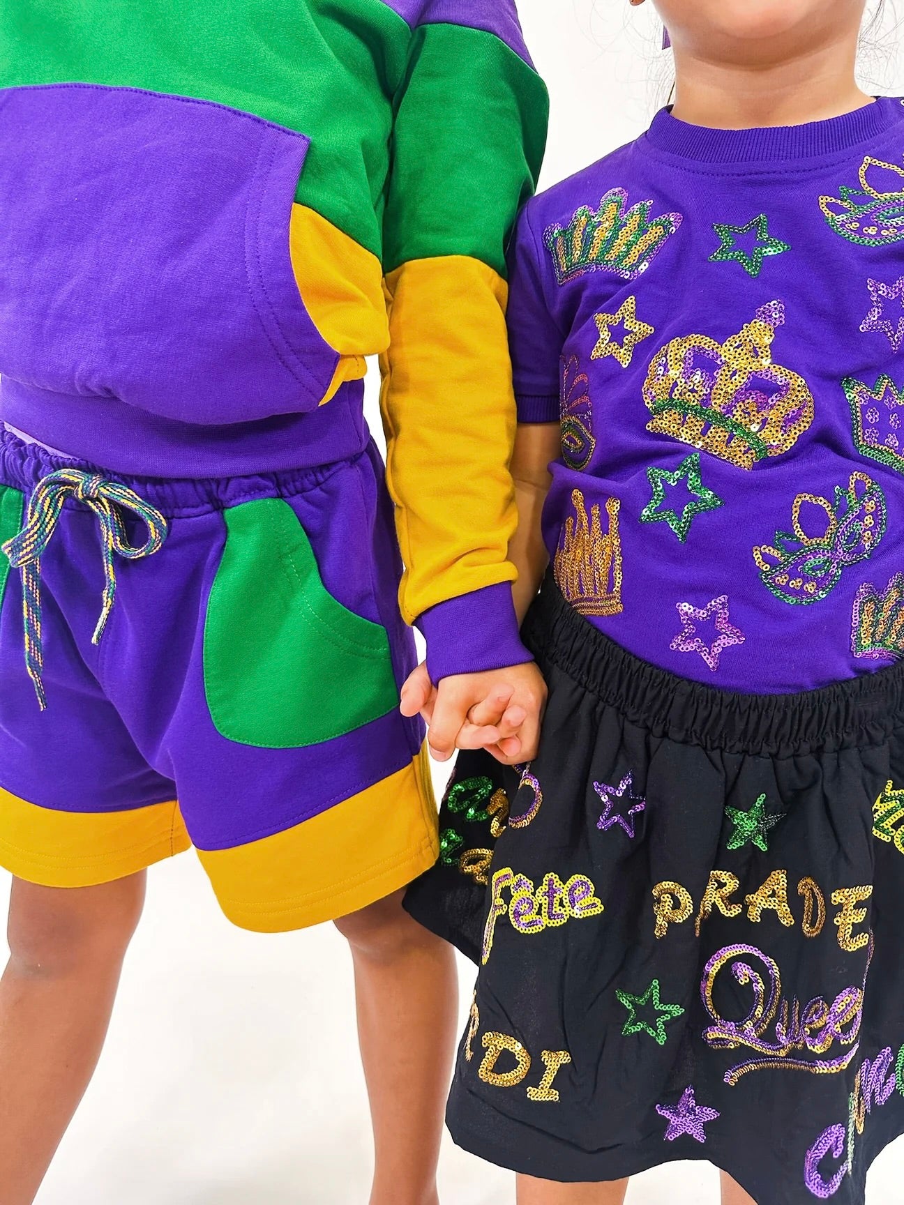 YOUTH UNISEX COLOR BLOCK RUGBY SHORTS