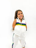 Load image into Gallery viewer, TODDLER WHITE CHEST STRIPE QUILTED VEST
