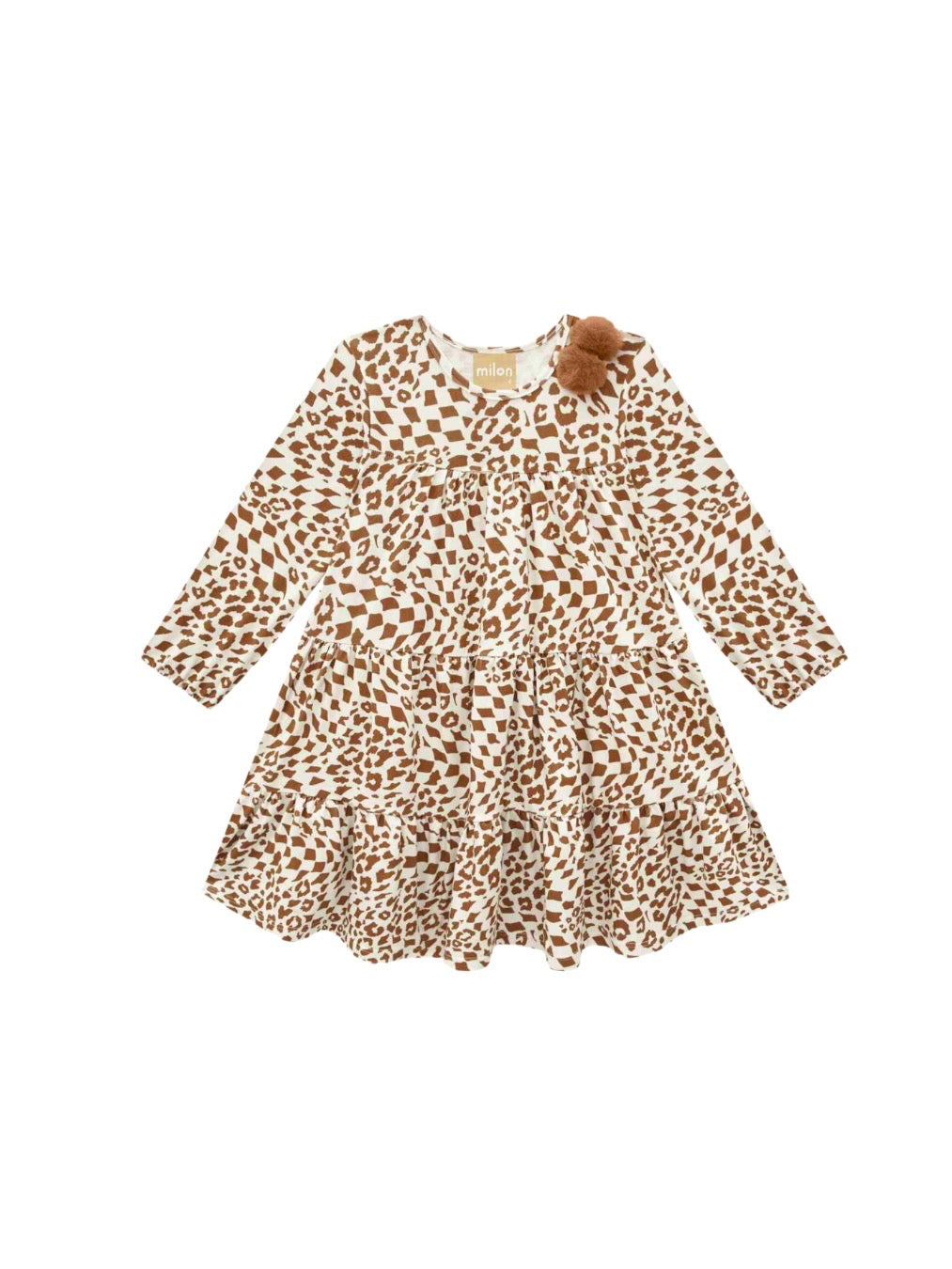 Cheetah Pom Pom Dress