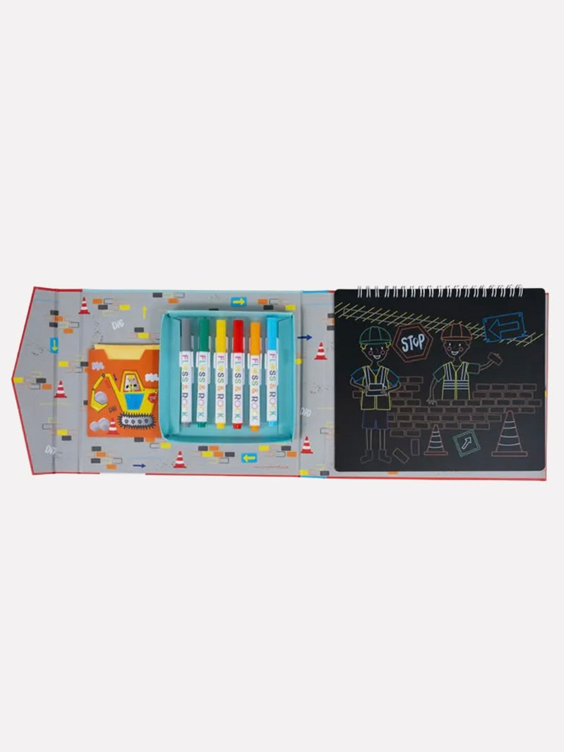 Construction Chalkboard Sketchbook