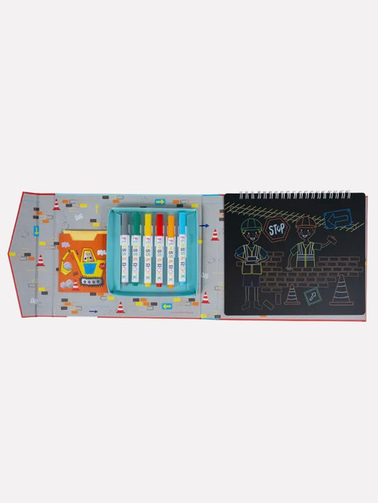 Construction Chalkboard Sketchbook