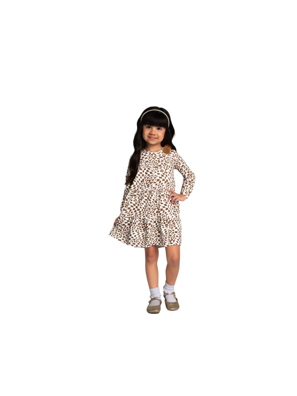 Cheetah Pom Pom Dress