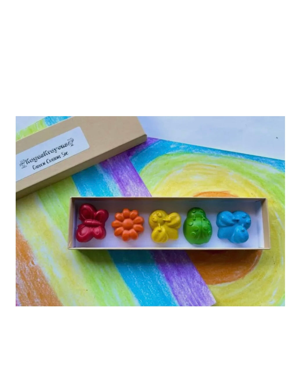 Spring Bug/Garden Crayons Gift Box Set