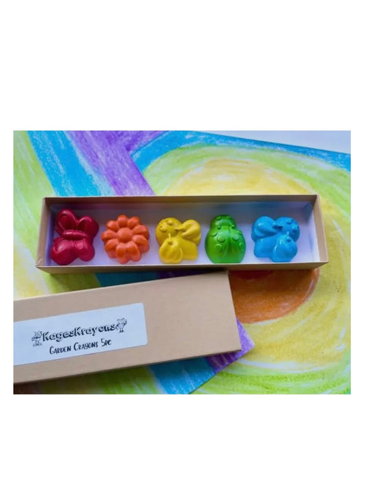 Spring Bug/Garden Crayons Gift Box Set