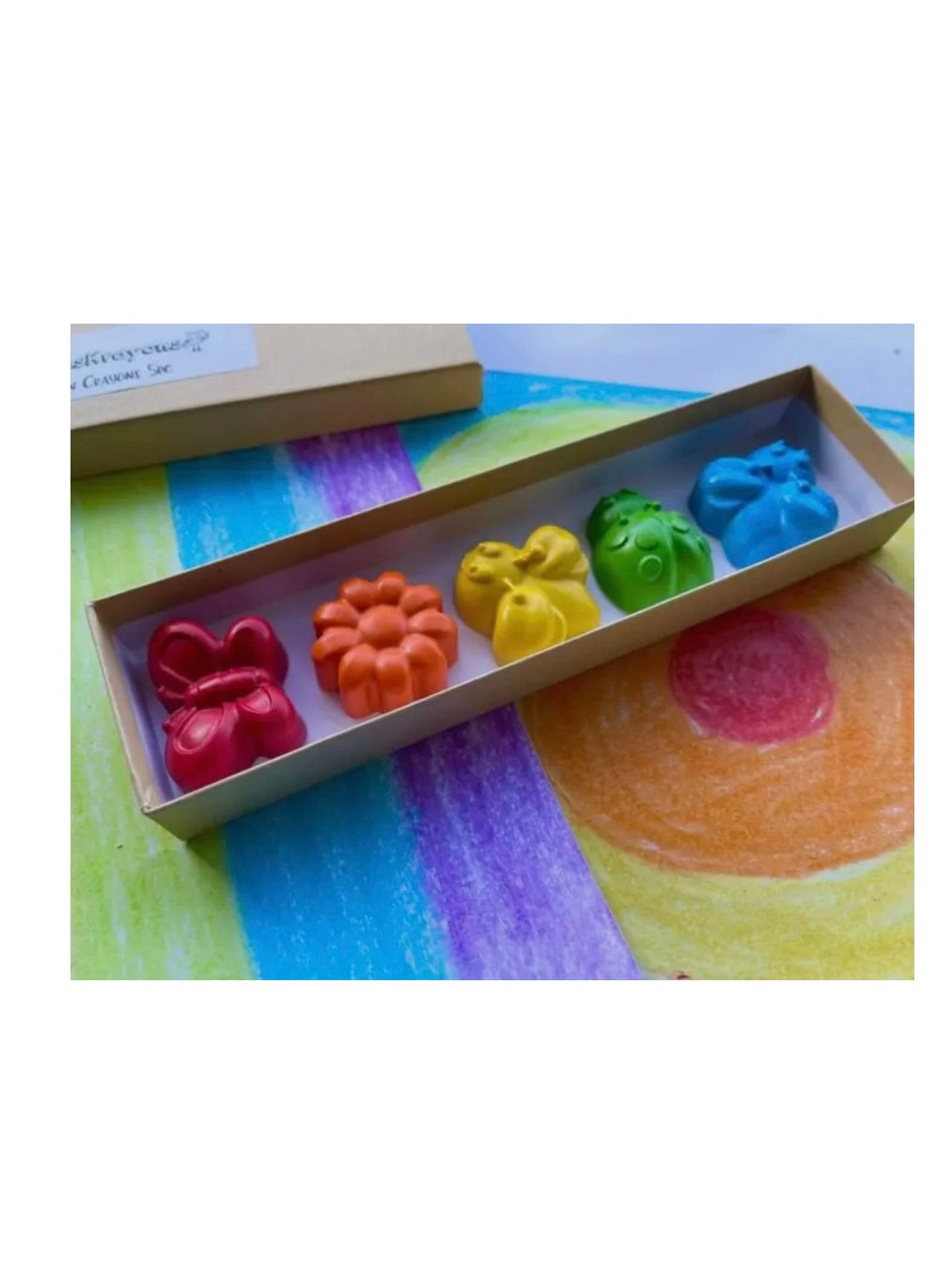 Spring Bug/Garden Crayons Gift Box Set