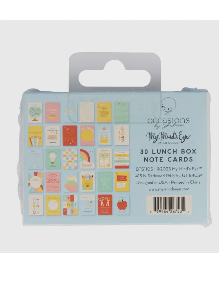 Occasions Lunch Box Cards