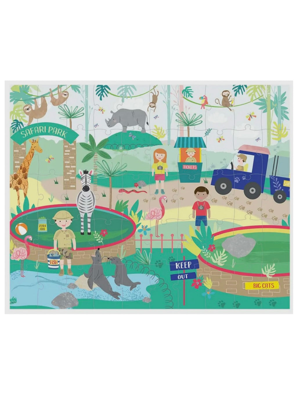 Jungle 50pc Magic Moving Puzzle