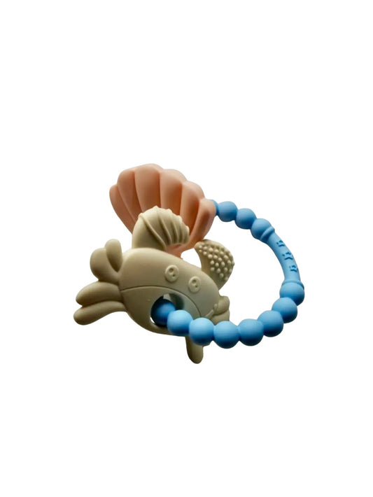 Shells and Crab Teether Ring