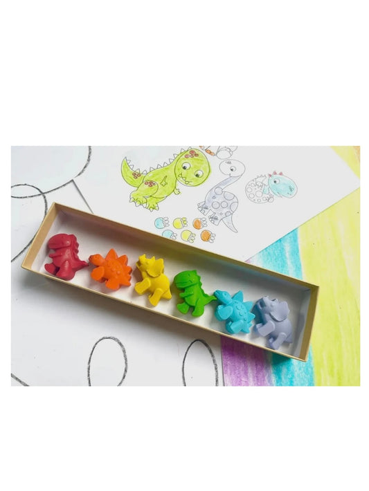 Dinosaur Crayons Gift Box Set
