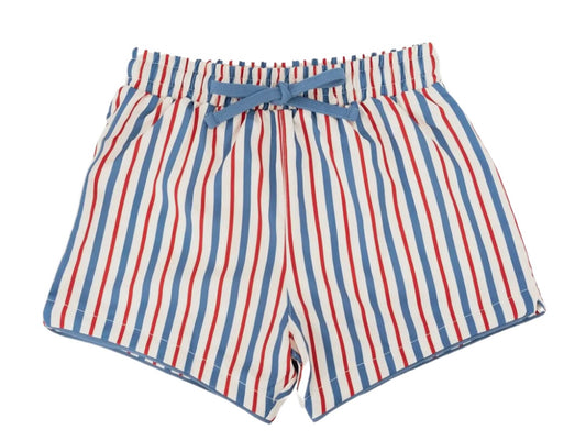 Americana Stripe Swim Shorts